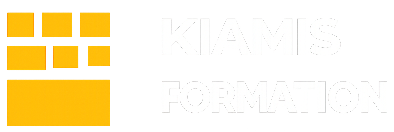 logo kiamis formation avec symbole grille